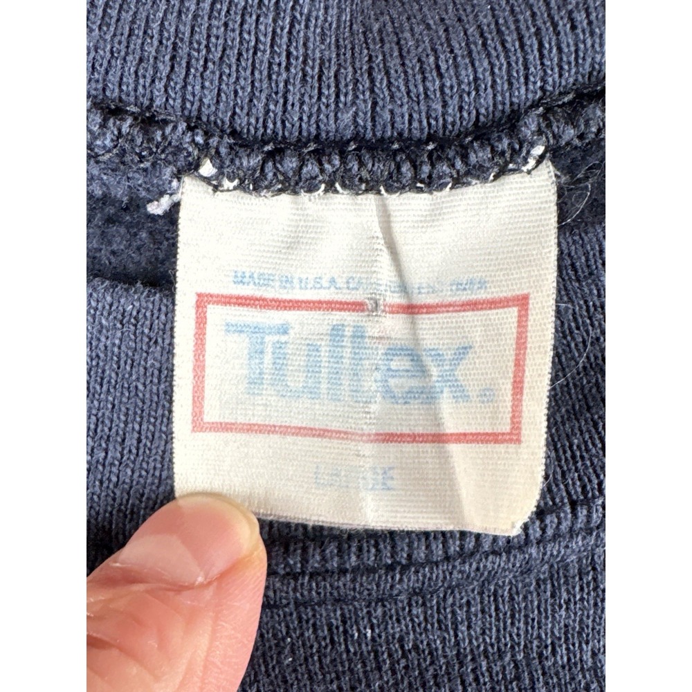 Vintage 90s Illinois Illini Sweatshirt NCAA College 1991 Navy Crewneck Mens L - Picture 12 of 13